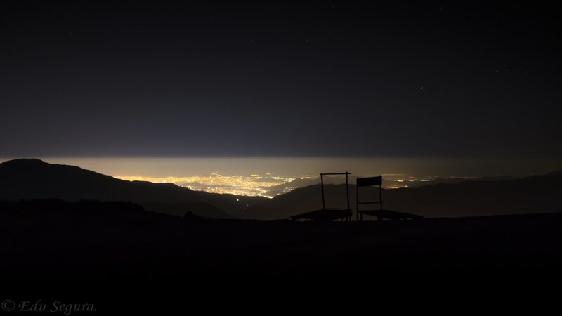 Silhouette of Chair and Bench