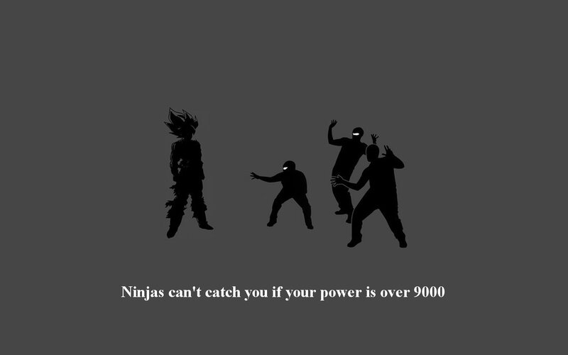 Silhouette of Character and Ninjas