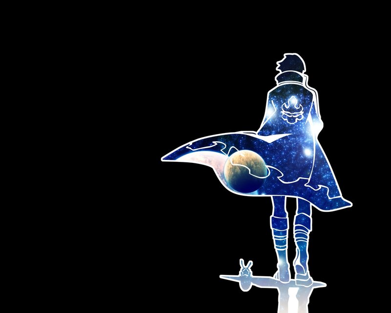 Silhouette of Character — Black, Cosmic