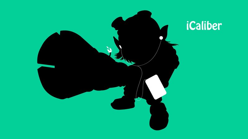 Silhouette of Character — Green, Minimalist