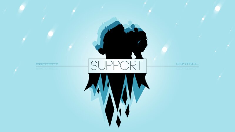 Silhouette of Characters — Blue, Calm