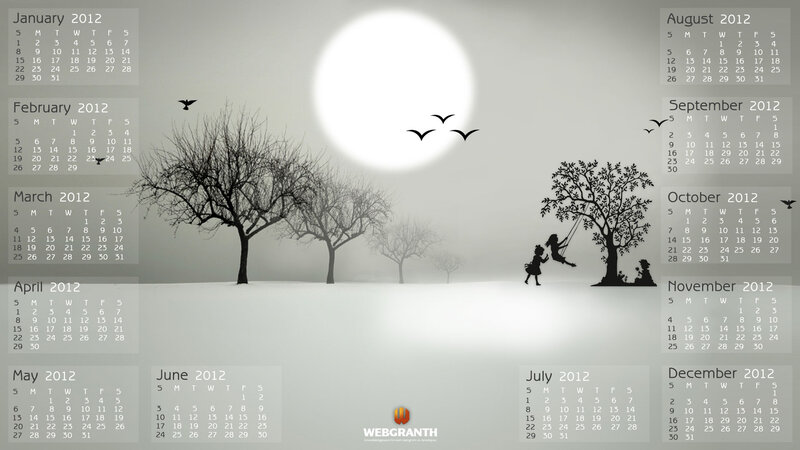Silhouette of Children on Swing