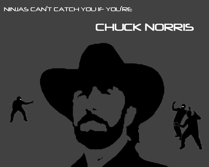 Silhouette of Chuck Norris