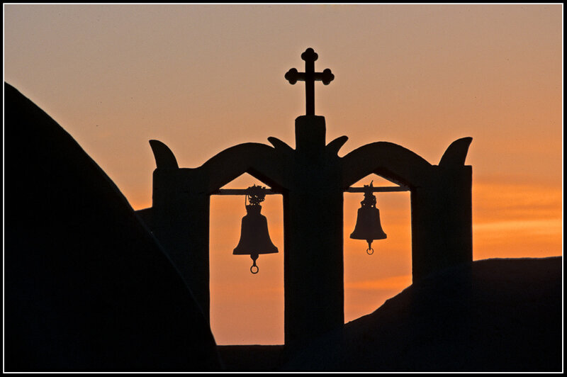 Silhouette of Church Bells