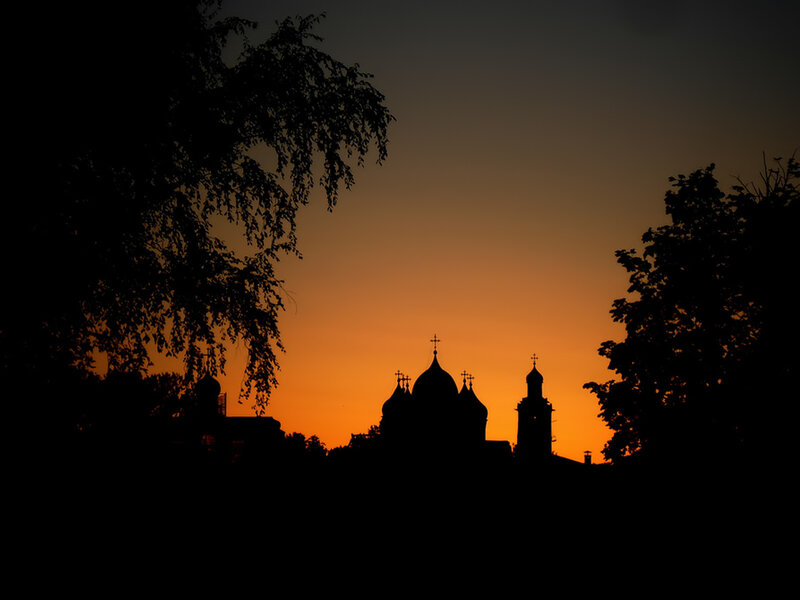 Silhouette of Church