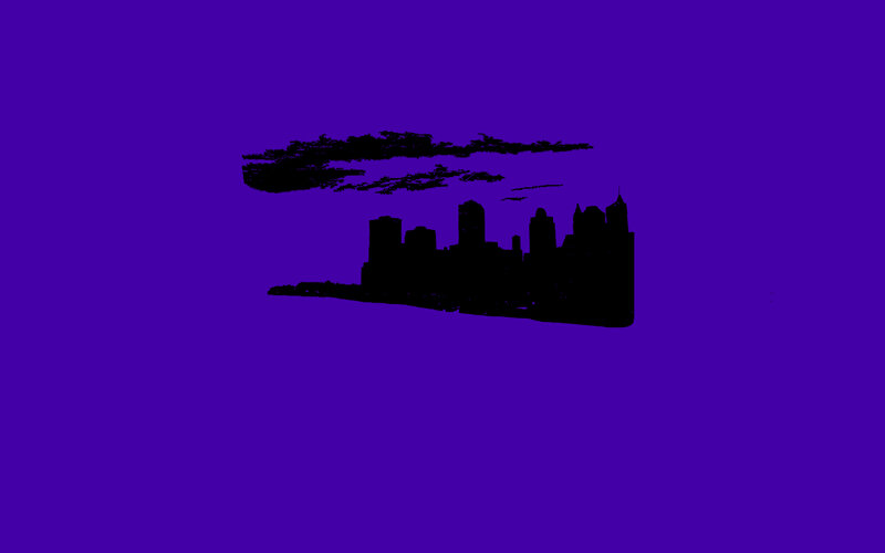 silhouette of city skyline