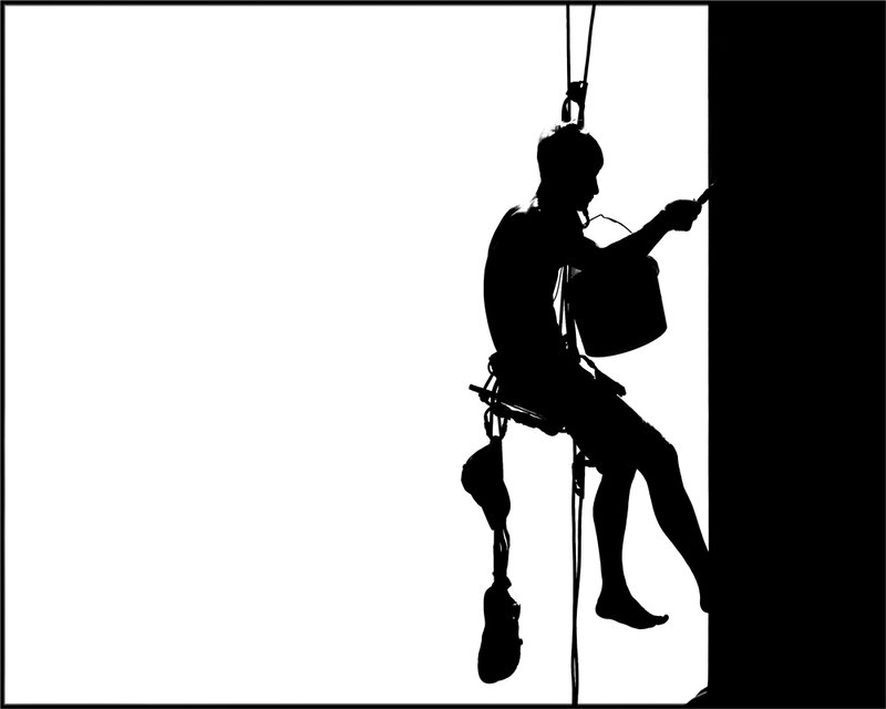 Silhouette of Climber