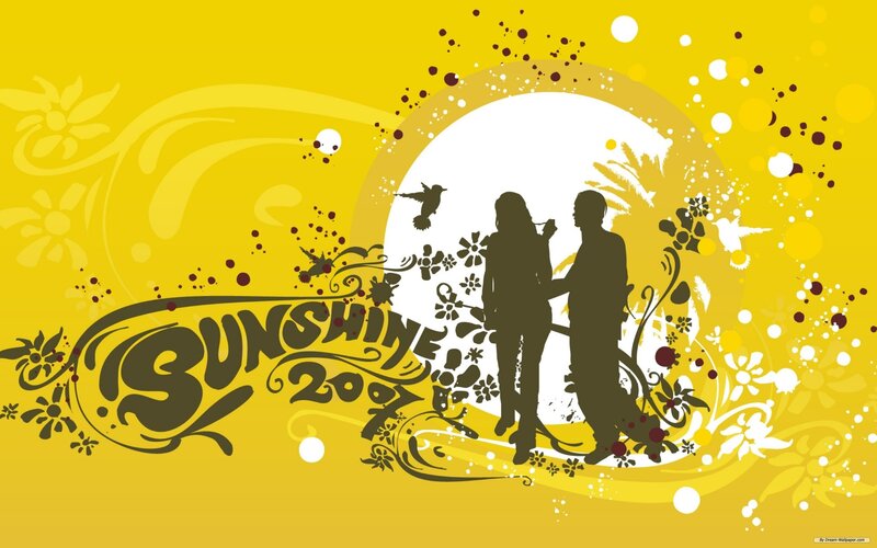 Silhouette of Couple — Yellow