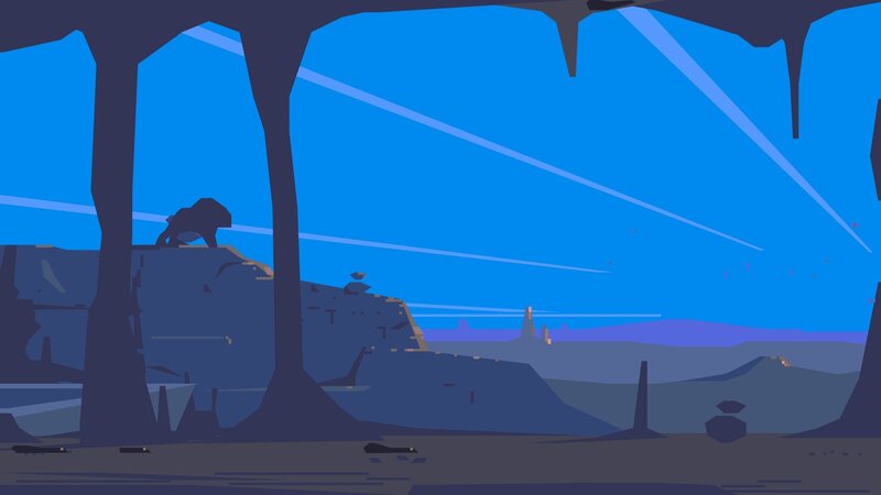Silhouette of Creature on Rock