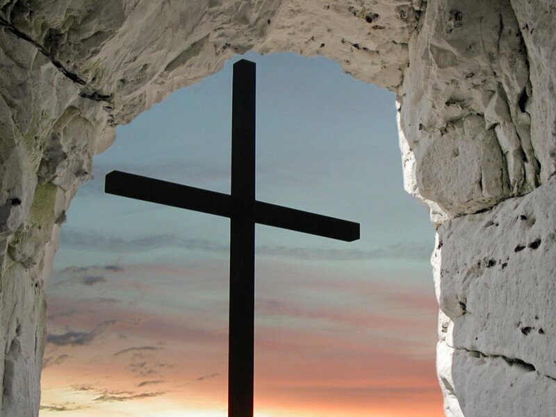 Silhouette of Cross — Black