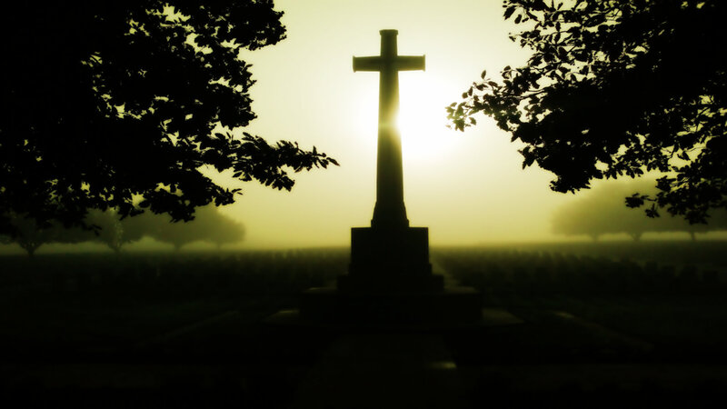 Silhouette of Cross — Yellow
