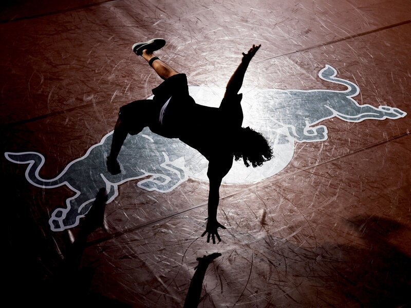 Silhouette of Dancer — Black, Dynamic, Photograph