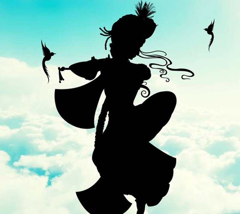 Silhouette of Dancer — Blue, Serene