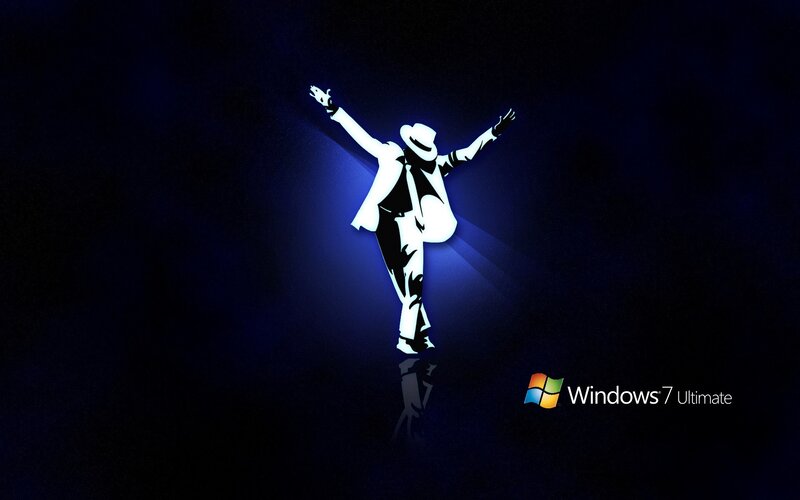 Silhouette of Dancer — Blue