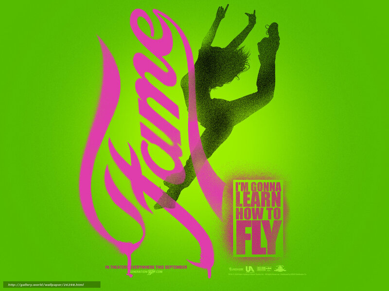 Silhouette of Dancer — Green, Energetic