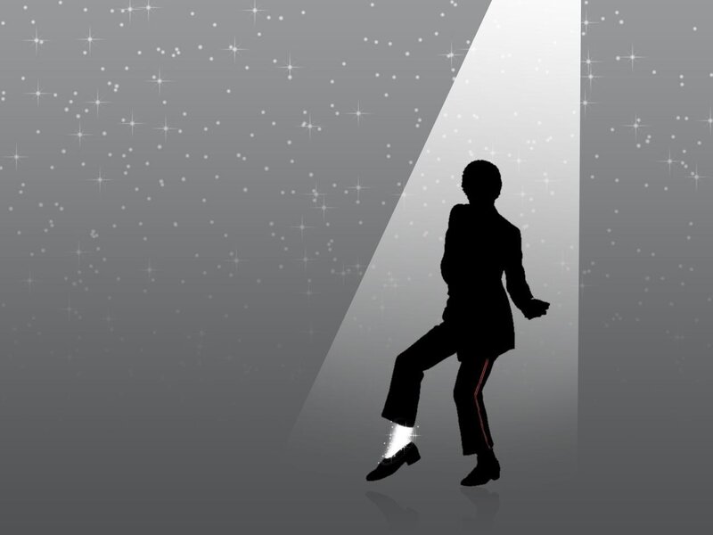 silhouette of dancer on stage