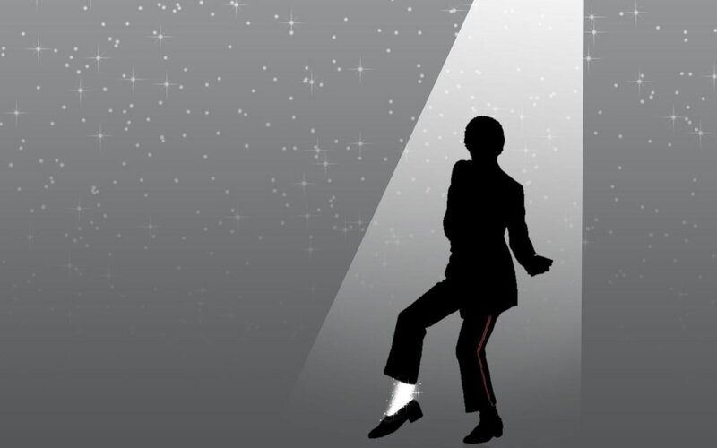 silhouette of dancer on stage