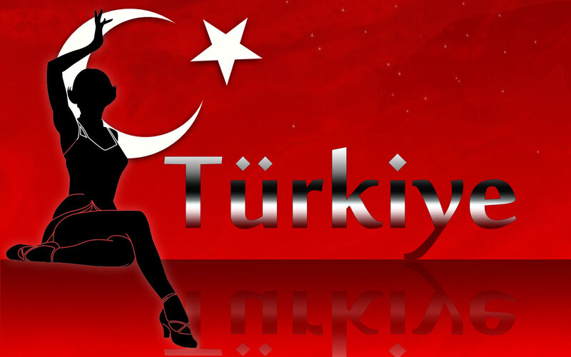 Silhouette of Dancer — Red, Patriotic