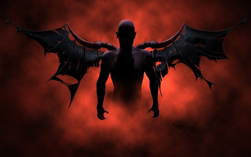 Silhouette of Demon