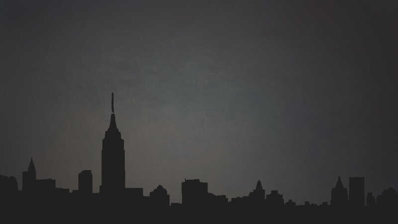 Silhouette of Empire State Building