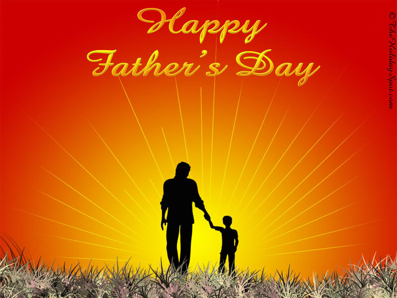 Silhouette of Father and Son