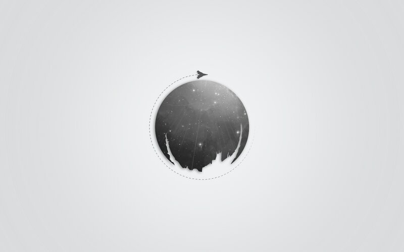 Silhouette of Fighter Jet — Gray