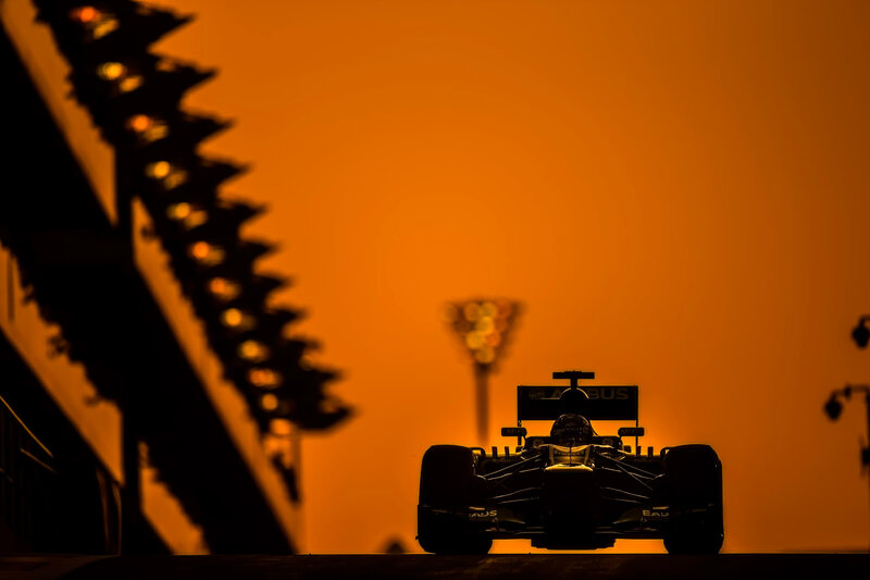 Silhouette of Formula One Car