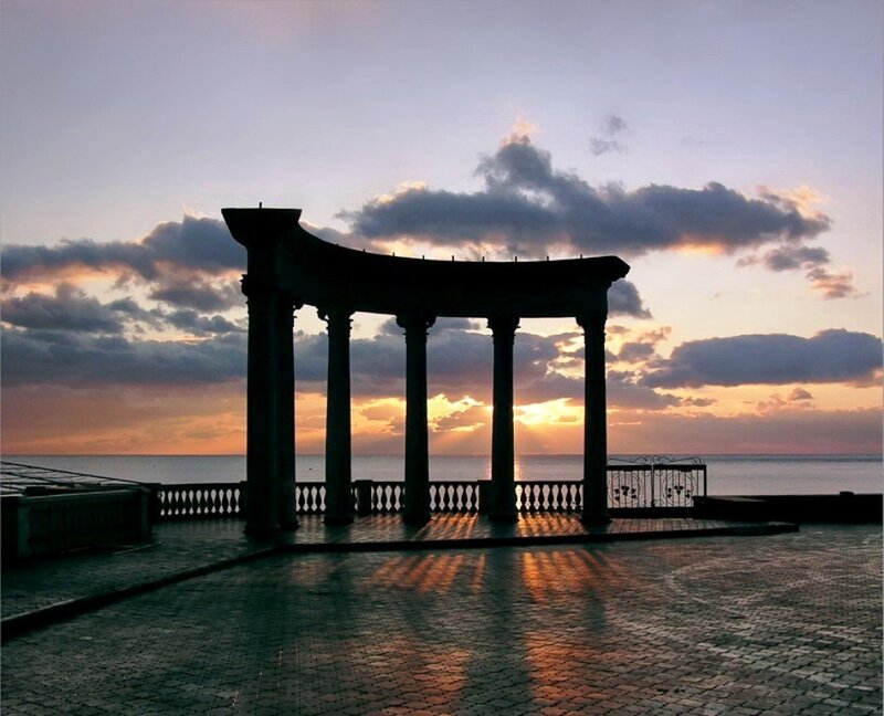 Silhouette of Gazebo