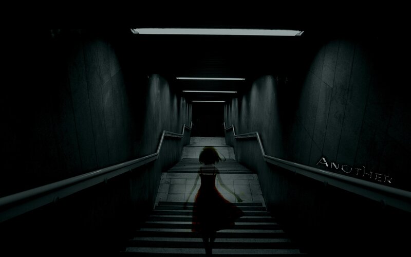 Silhouette of Girl on Stairs