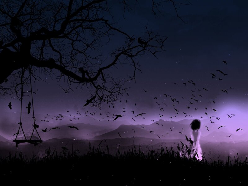 Silhouette of Girl Standing