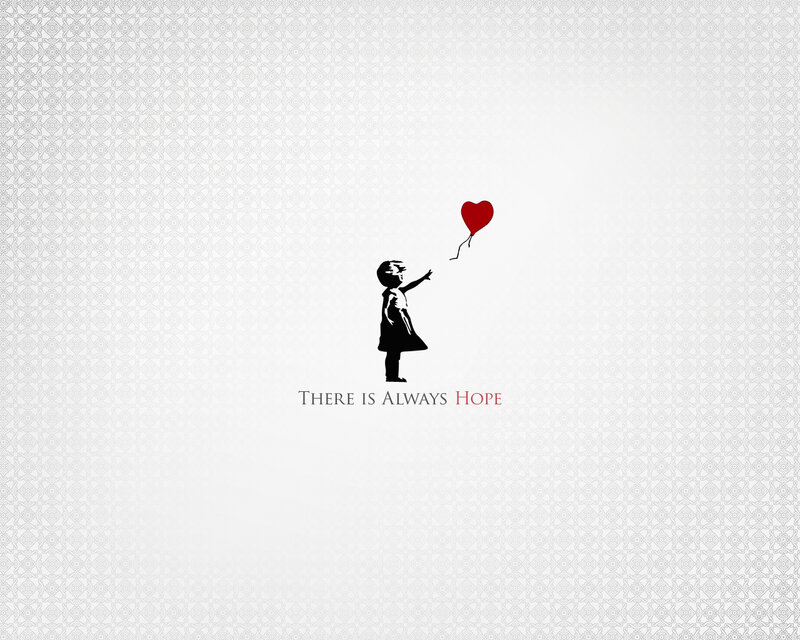 Silhouette of Girl with Balloon — Black