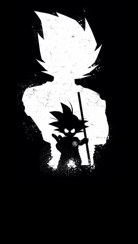 Silhouette of Goku — Black