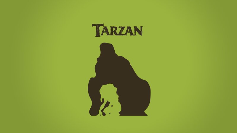 Silhouette of Gorilla and Child
