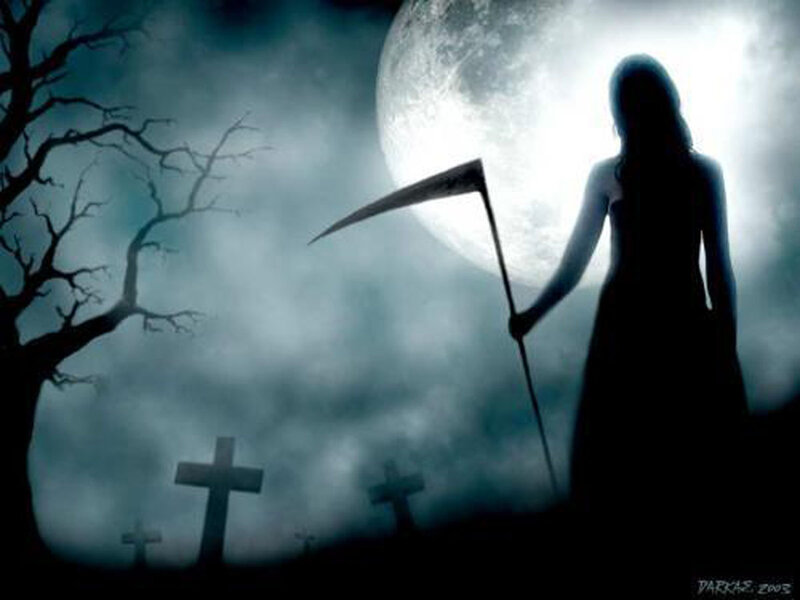 Silhouette of Grim Reaper