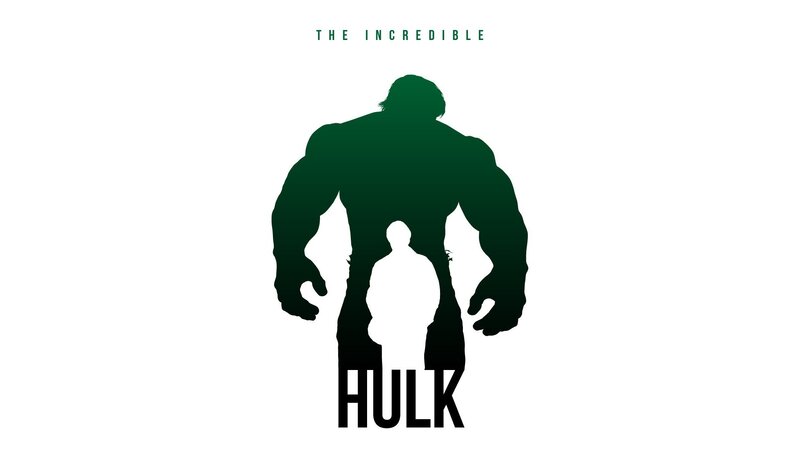 Silhouette of Hulk — Green