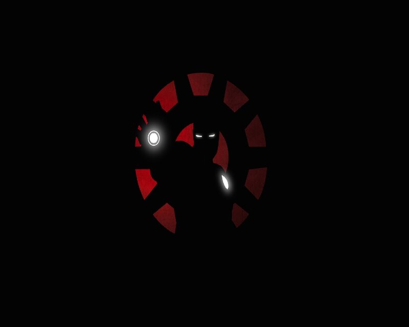 Silhouette of Iron Man