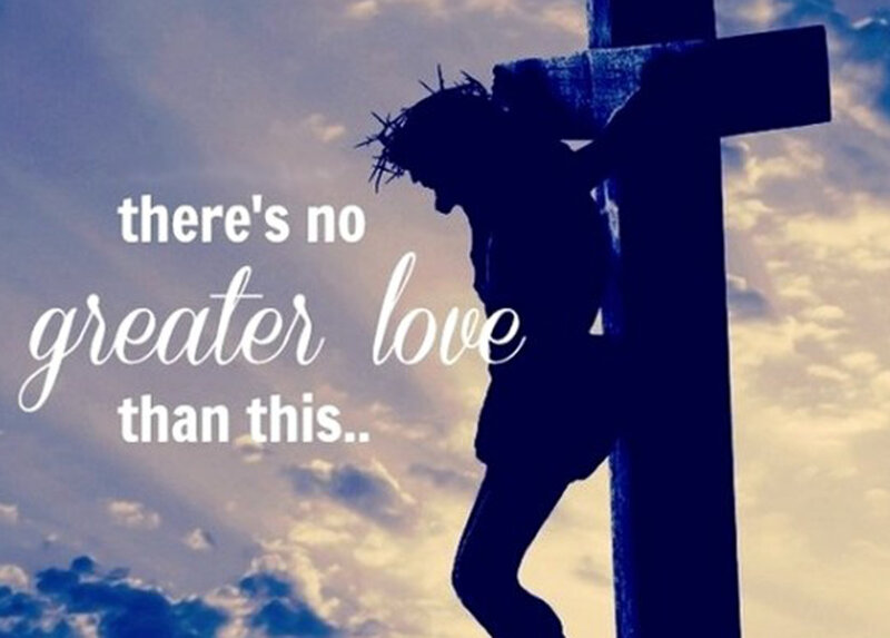 Silhouette of Jesus on Cross