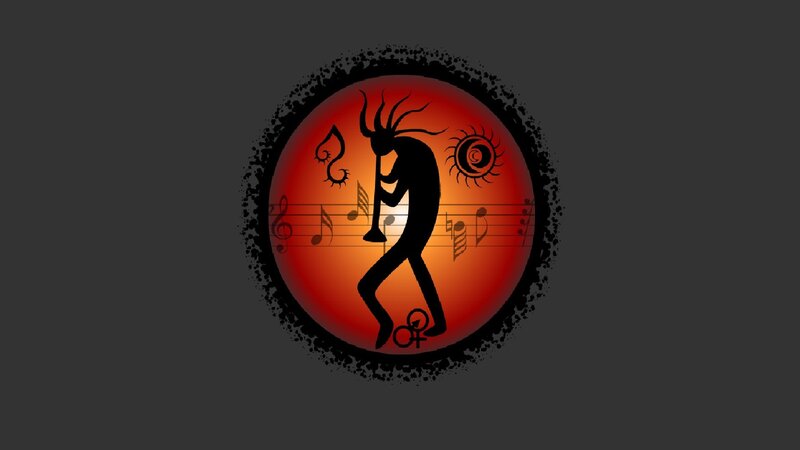Silhouette of Kachina Dancer