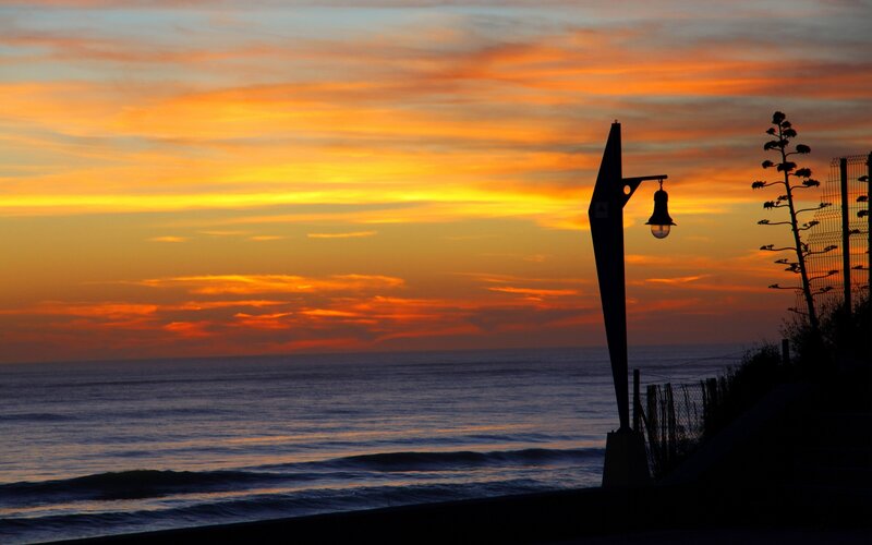Silhouette of Lamp Post