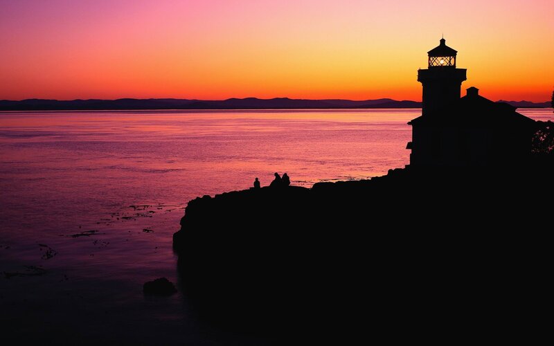 Silhouette of Lighthouse