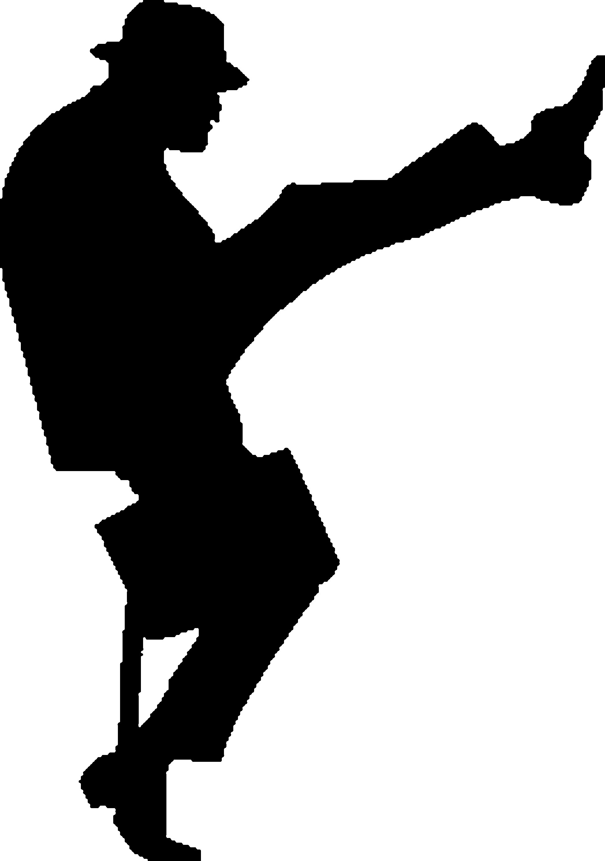 silhouette of man dancing