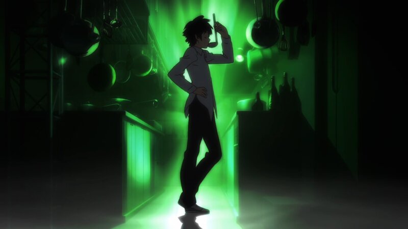 Silhouette of Man in Kitchen