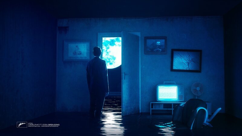 Silhouette of Man in Room