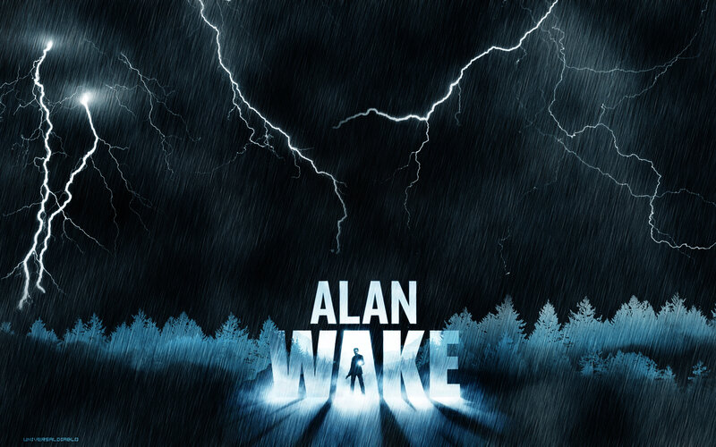 Silhouette of Man in Storm