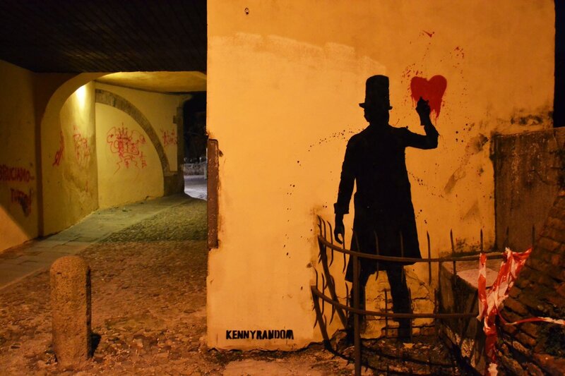 Silhouette of Man Painting