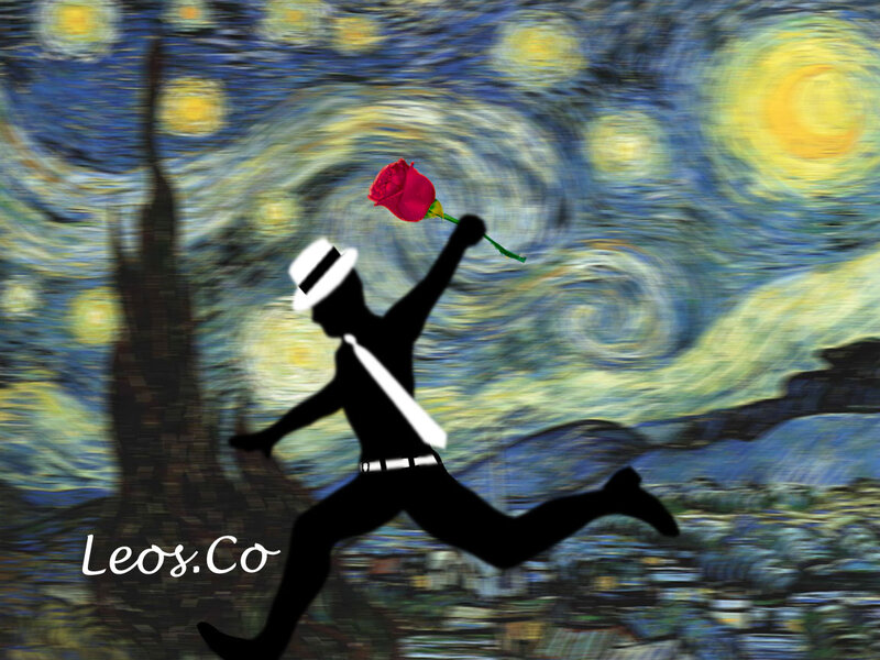 Silhouette of Man Running