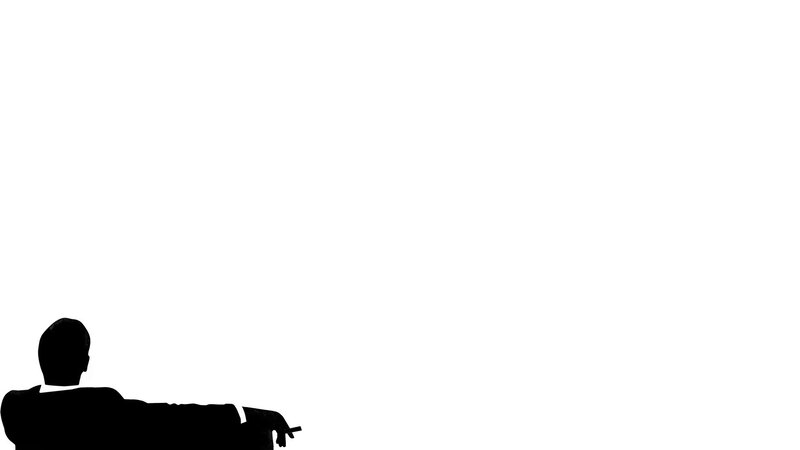 silhouette of man sitting