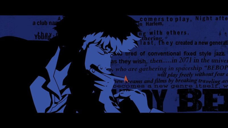 Silhouette of Man Smoking — Blue, Dramatic