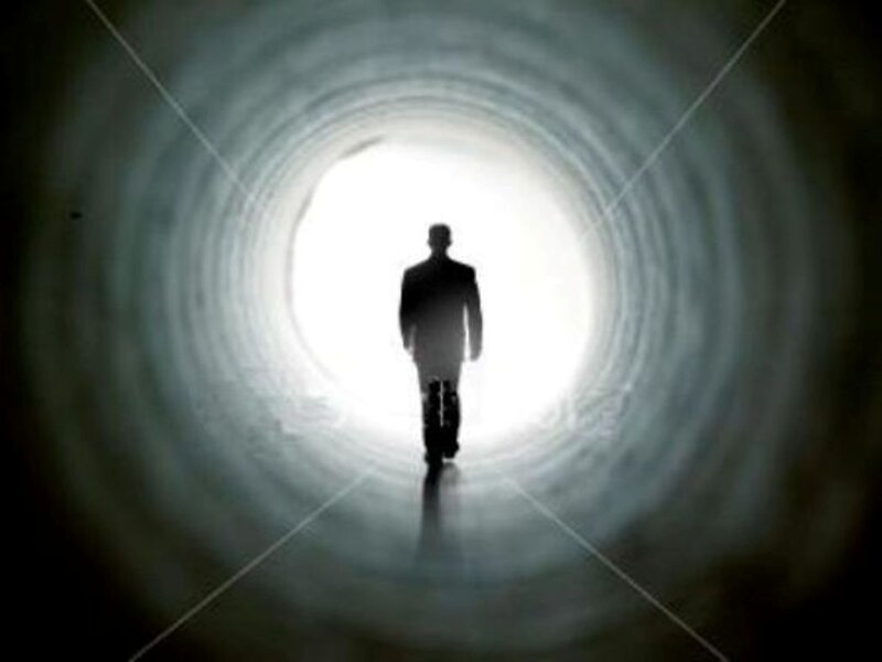Silhouette of Man Walking — Black, Dramatic