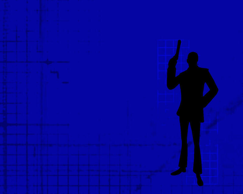 silhouette of man with gun